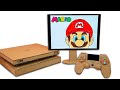 Working Cardboard Sony PS4 Game Console - Stop Motion