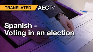 Spanish - voting in an election