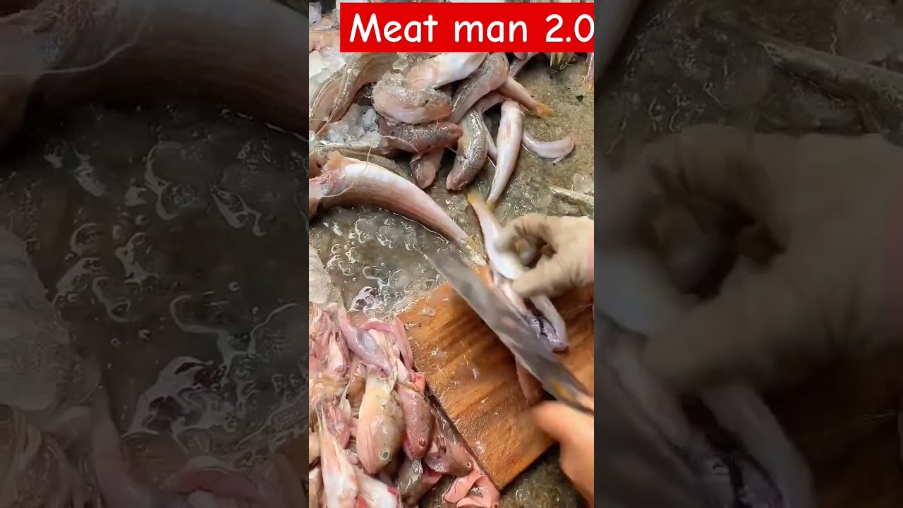 Special fish meat cutting skills 