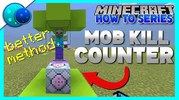 How To Make A Mob Kill Counter Using Commands! On Minecraft Bedrock Edition!