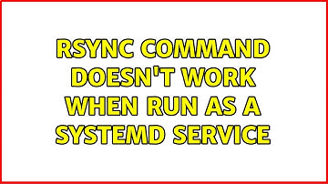 rsync command doesn