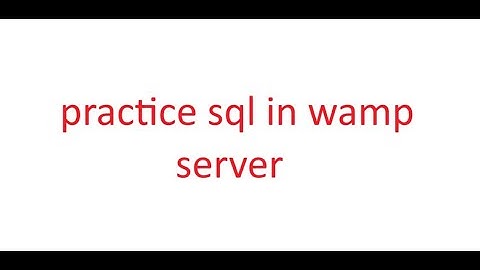 LEARN SQL PART 1 - CREATE DATA BASE AND TABLE
