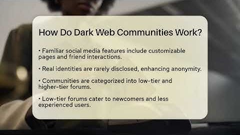 How Do Dark Web Communities Work? - Everyday-Networking