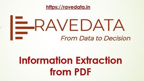 Case Study : Extract Information From PDF Files | Data Science | Python |RaveData