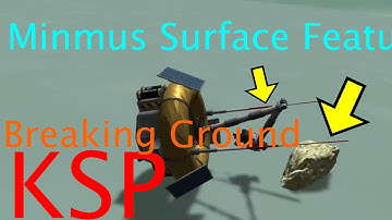 Scanning a Minmus Surface Feature in the Breaking Ground DLC of KSP (Kerbal Space Program)