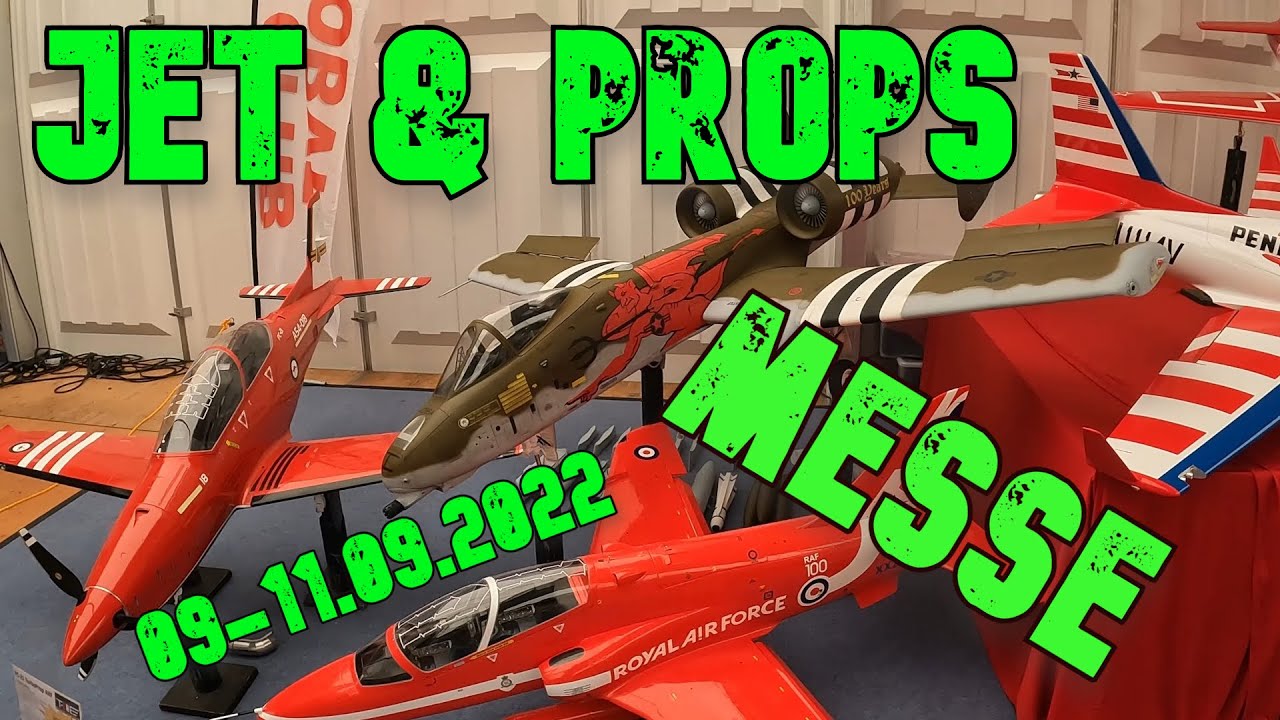 JET & PROPS 2022 World Biggest RC plane trade fair Donauwörth Messe 4K