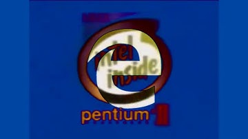 Microsoft Edge logo Vocoded with Intel Inside Pentium II
