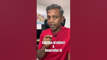 Solution Architect & Generative AI #ai #solutionarchitect #generativeai #enterprisearchitecture