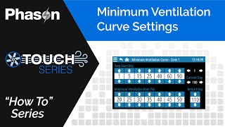 How To Input Minimum Ventilation Curve Settings Phason Plus-Touch Supra-Touch Automation Guide