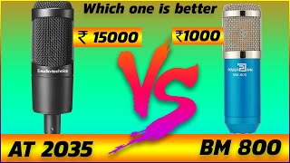 BM 800 Vs Audio Technica AT 2035 Mic Comparison