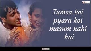 Tumsa Koi Pyaara (Lyrics) | Kumar Sanu | Alka Yagnik | Khuddar (1994) | Chorustune