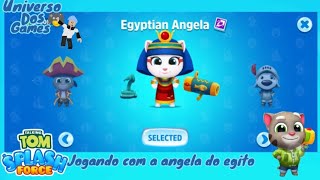 jogando com a angela do Egito talking tom splash force universo dos games 🎮