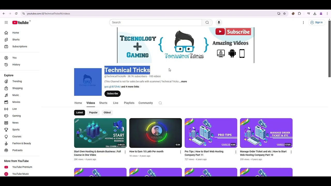 please be safe with channel selling scam