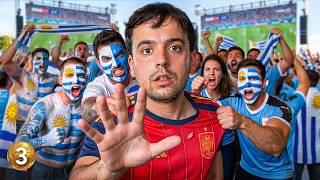 We watched the Spain match in Uruguay 🇺🇾