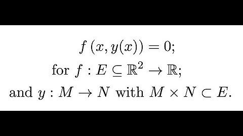Implicit functions