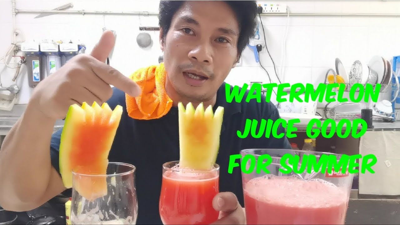 Watermelon juice good for summer YouTube