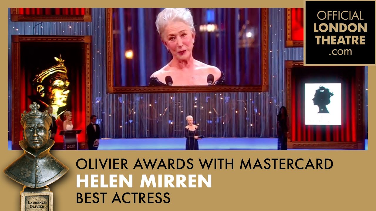 Helen Mirren wins Best Actress | Olivier Awards 2013 with Mastercard