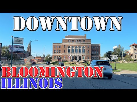 Bloomington - Illinois - 4K Downtown Drive