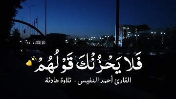 فَلا يَحْزُنْكَ قَوْلُهُمْ  || أجمل حالات واتس اب قرآن كريم || بتلاوة أحمد النفيس #quran #حالات