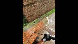 Transformed mold from bricks! #powerwashing #homeimprovement #cleanwithme