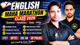 English Marathon Class 2026 | UPTET • CTET • Super TET #viral #long #video