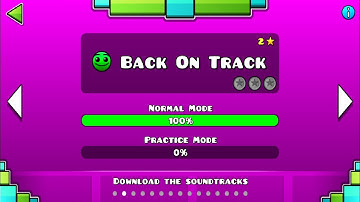 Geometry Dash Back On Track: All 3 Coins/ 100% Complete