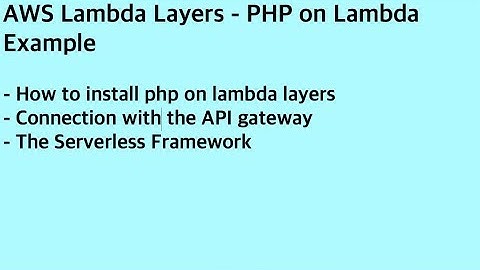 AWS Lambda Layers - PHP on Lambda Example (자막제공)