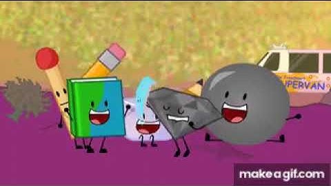 Bfdia s2 ice cube Book bubble ruby pencil match Friends ❤️