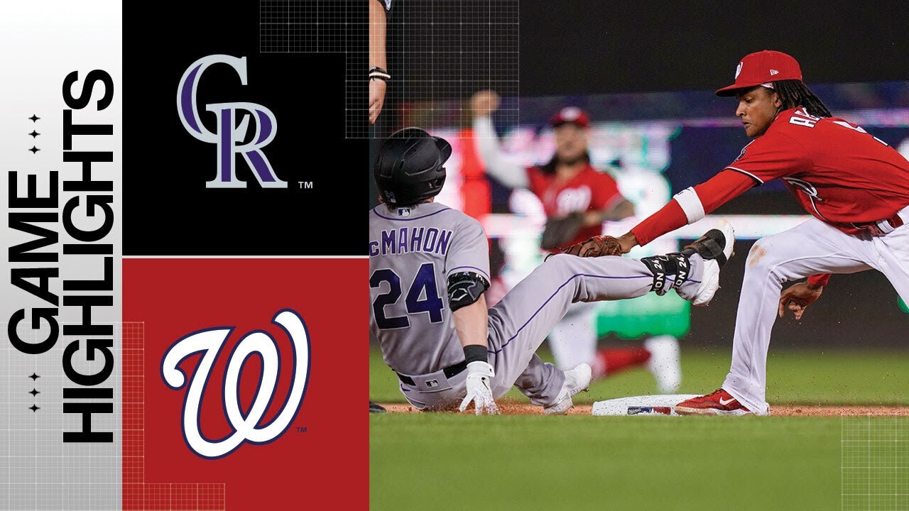 Rockies vs. Nationals Game Highlights (7/25/23) | MLB Highlights