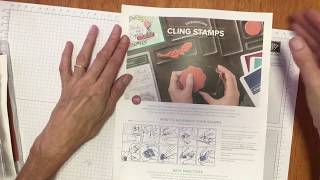 Tips using the new Stampin' Up! Cling Stamps