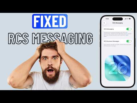 FIXED Can't Enable RCS Messaging on iPhone RCS Missing or Not Working iOS 26