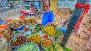 India’s Old Man Selling Dahi Aloo At Baripada | Only Rs-10₹/- | Odisha Food Tour | Street Food India