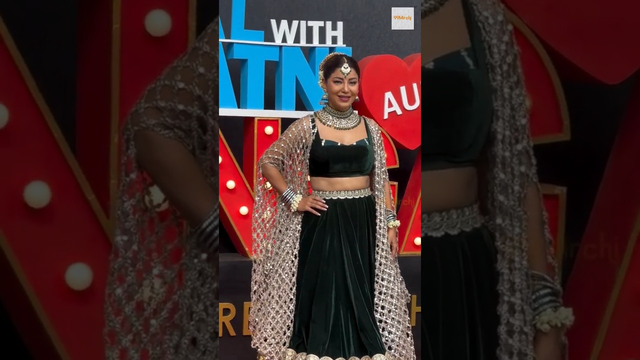 Debina Bonnerjee Stunning Look in Bold Wear Spotted at Pati Patni Aur Panga Sets 