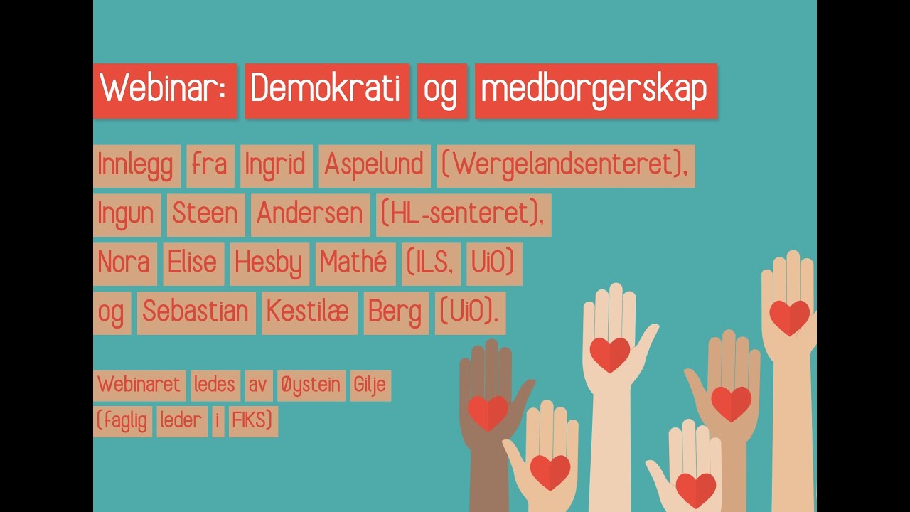 Webinar Tverrfaglighet Demokrati Og Medborgerskap YouTube webinar-tverrfaglighet-demokrati-og-medborgerskap-youtube