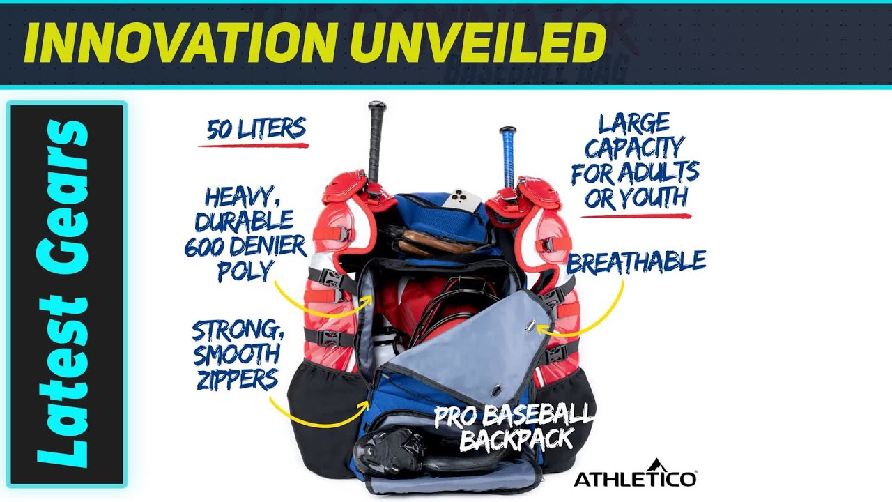 Athletico Dominator Baseball Bag: The Ultimate Catcher's Gear Carrier