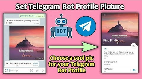 How To Set Telegram Bot Profile Picture