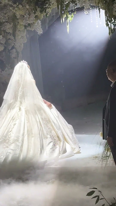 Stunning Bride Walks Down The Aisle In A Dream Wedding  #wedding #weddingceremony