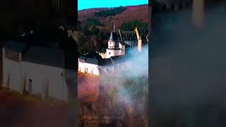 Vianden Castle from the Sky. #Vianden #Luxembourg #Travel #Shorts #WonderJourneys