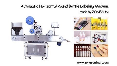 How to use the Automatic horizontal round bottle labeling machine