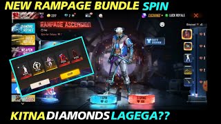 New rampage legendary bundle event / free fire new event / new token tower / ff new event today