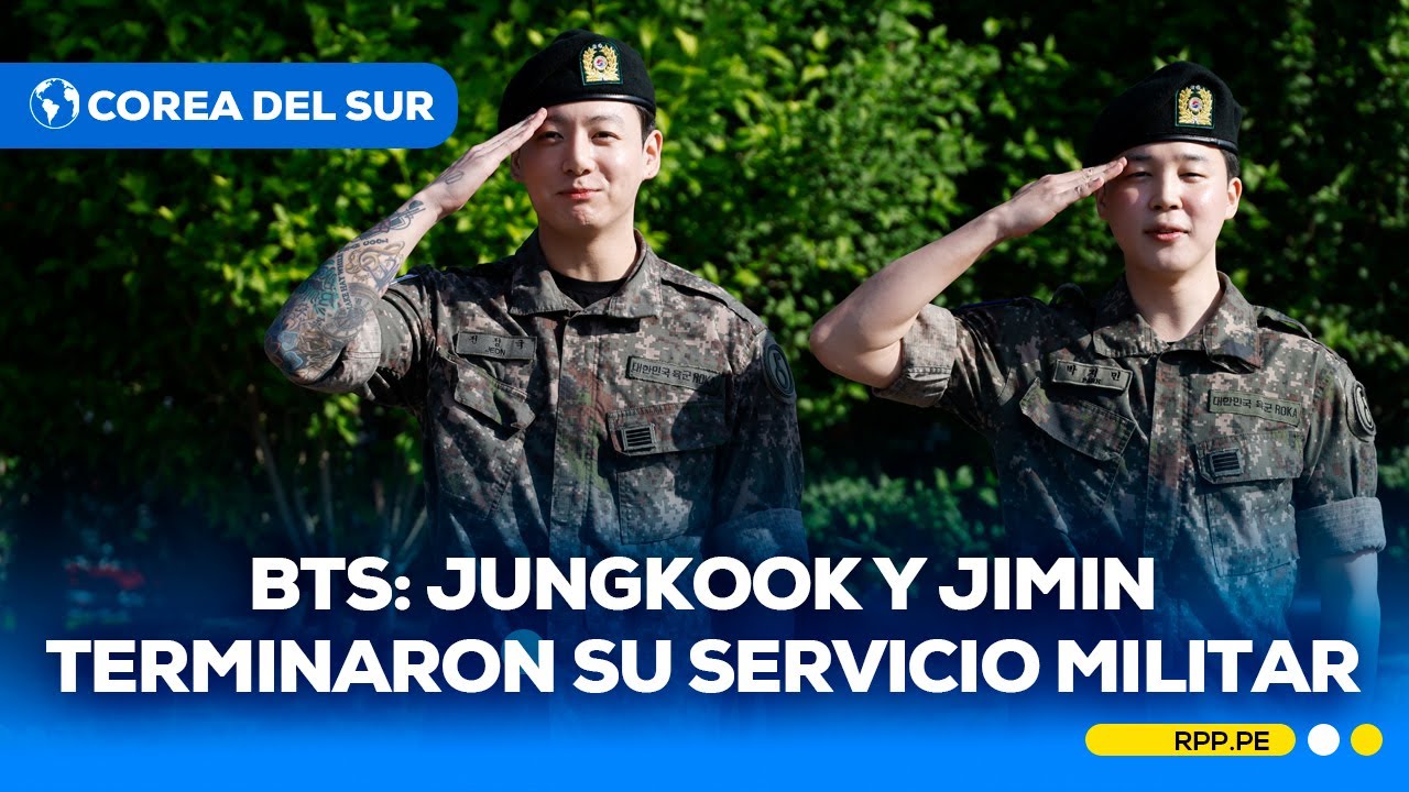 Jungkook y Jimin, integrantes de BTS, finalizaron su servicio militar