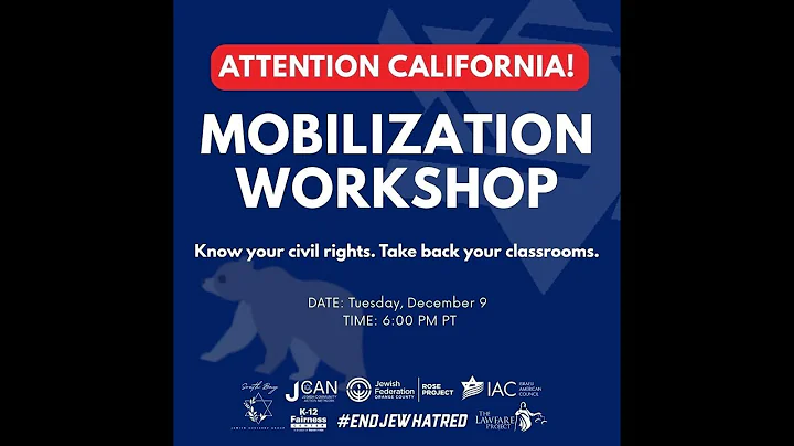 #EndJewHatred Mobilization Workshop