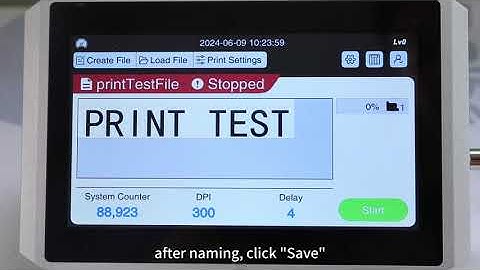 How to use PEKOKO LBX1000  online inkjet printer ？-Chapter 2-create a new file and print it