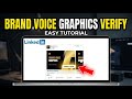 How to verify brand voice graphics for LinkedIn carousel posts - Easy Tutorial