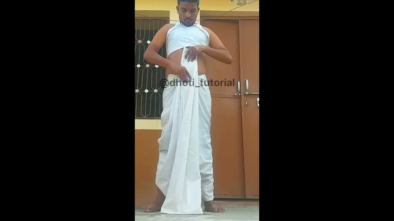 ISKCON temple dhoti drape  dhoti kaise pehnte hai  iskcontemple  dhoti  dhotikurta  dhotitutorial