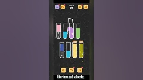 Water sort Quest level 20 #trending #shorts #shortvideo #video #games #gaming #trend #1million