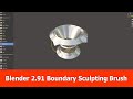 Blender 2.91 Sculpting Features : Boundary Brush