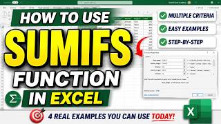 How to Use the SUMIFS Function in Excel | Complete Beginner's Guide (2026)