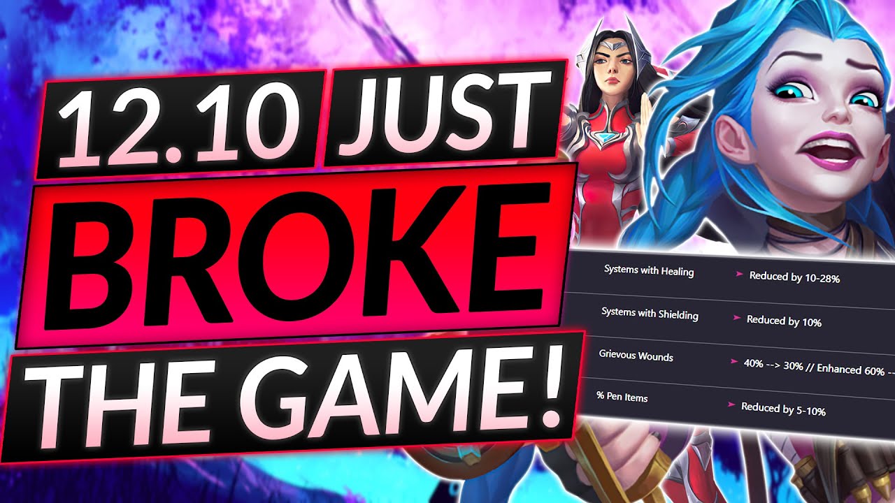NEW PATCH 12.10 JUST BROKE THE GAME - CRAYZ NEW Champion Changes - LoL Guide