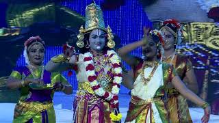 Annamayya vinnapalu in kuchipudi dance style at flemingo festival by Saranya reddy as Lord venkat